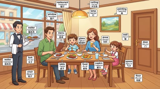 Nano Banana 提示词：场景单词学习图生成器｜Curify AI