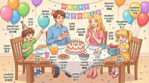 Nano Banana 提示词：场景单词学习图生成器｜Curify AI