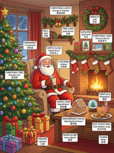 Nano Banana 提示词：场景单词学习图生成器｜Curify AI