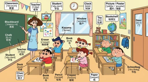 Nano Banana 提示词：场景单词学习图生成器｜Curify AI