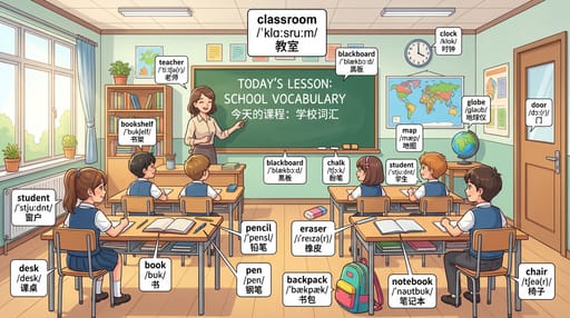 Nano Banana 提示词：场景单词学习图生成器｜Curify AI