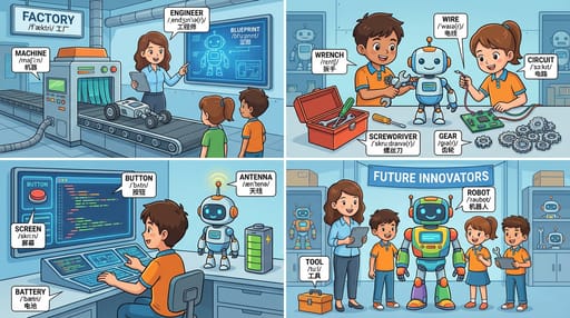 Nano Banana 提示词：场景单词学习图生成器｜Curify AI