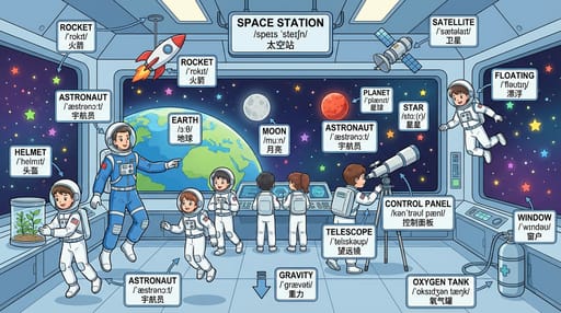 Nano Banana 提示词：场景单词学习图生成器｜Curify AI