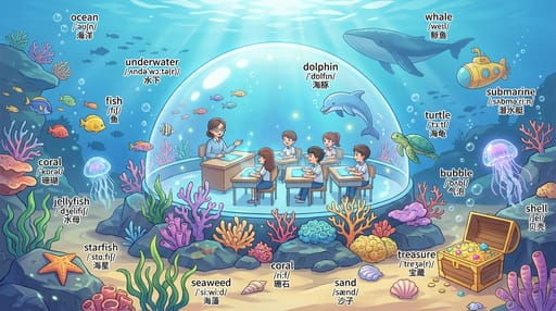 Nano Banana 提示词：场景单词学习图生成器｜Curify AI