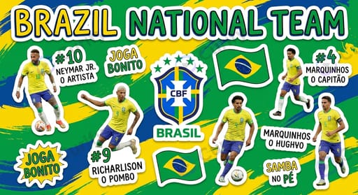 World Cup Team Sticker Poster preview 1
