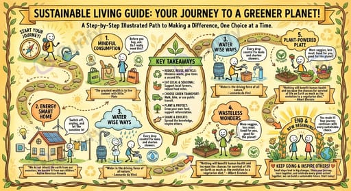 Nano Banana Prompt: Yellow-Themed Illustrated Journey Infographic Generator | Curify AI