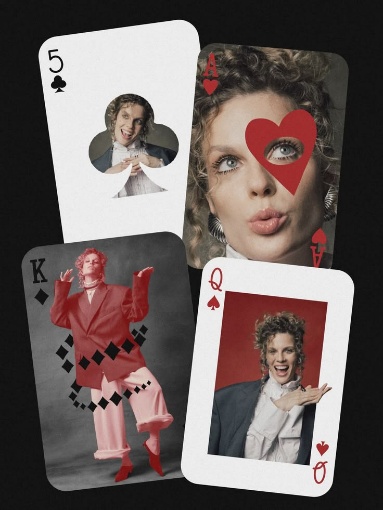 Portrait Embedded Card Vintage Creative Editorial