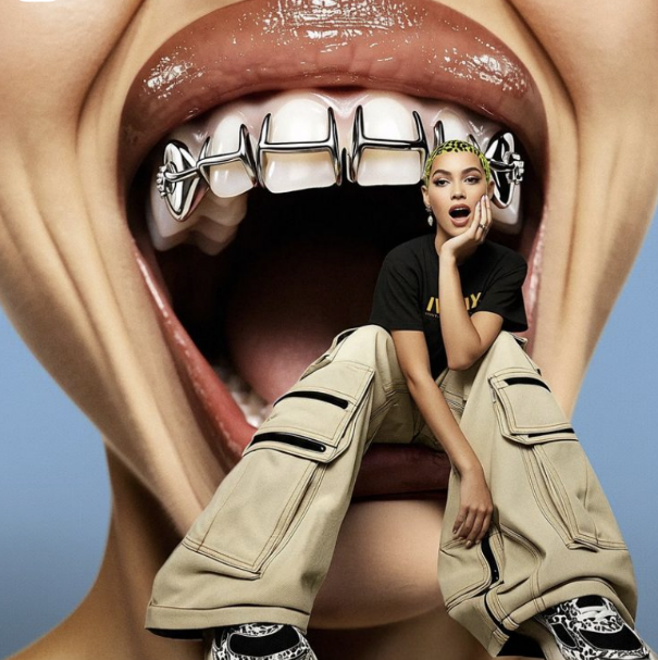 Giant Grillz Mouth Embedded Mini Figure Surreal Shot