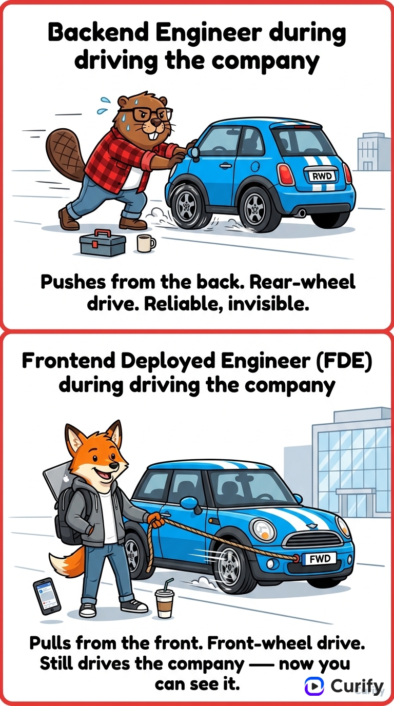 Frontend Deployed Engineer (FDE) — Frontwheel Drive Meme