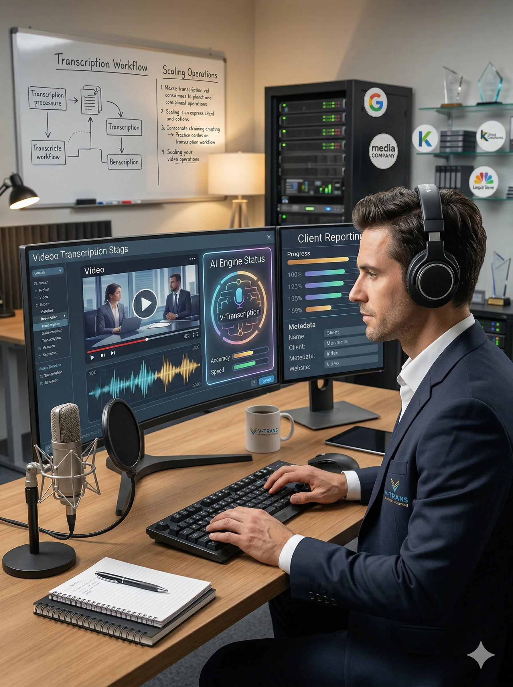 AI视频转录管道内部:ASR、对齐和说话者区分