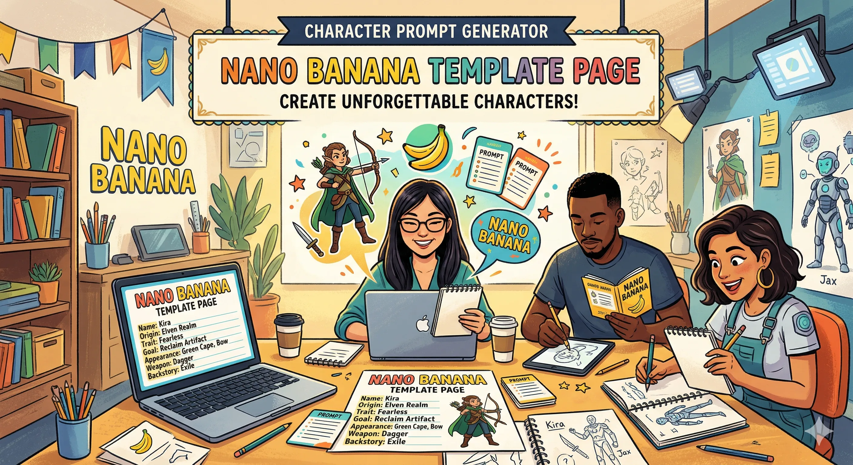 कैरेक्टर प्रॉम्प्ट जनरेटर: एआई कैरेक्टर डिज़ाइन के लिए पूर्ण गाइड