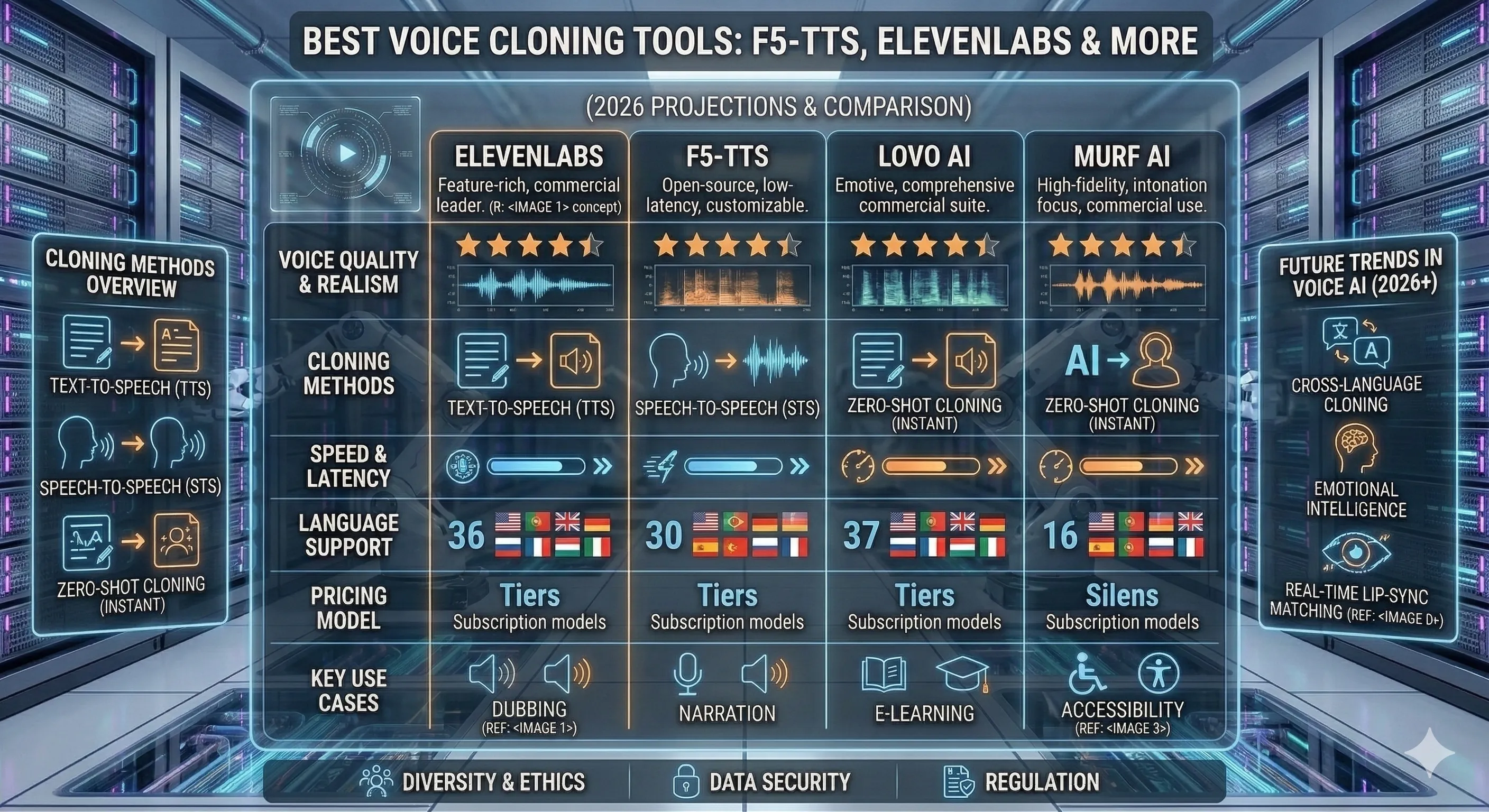 最佳语音克隆工具:F5-TTS、ElevenLabs等